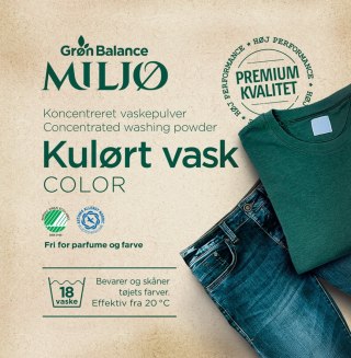 Gron Balance proszek do prania kolorów bio bez zapachu 0.785 kg